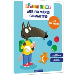 Auzou Editions Mes premières gommettes P'tit Loup - Les couleurs