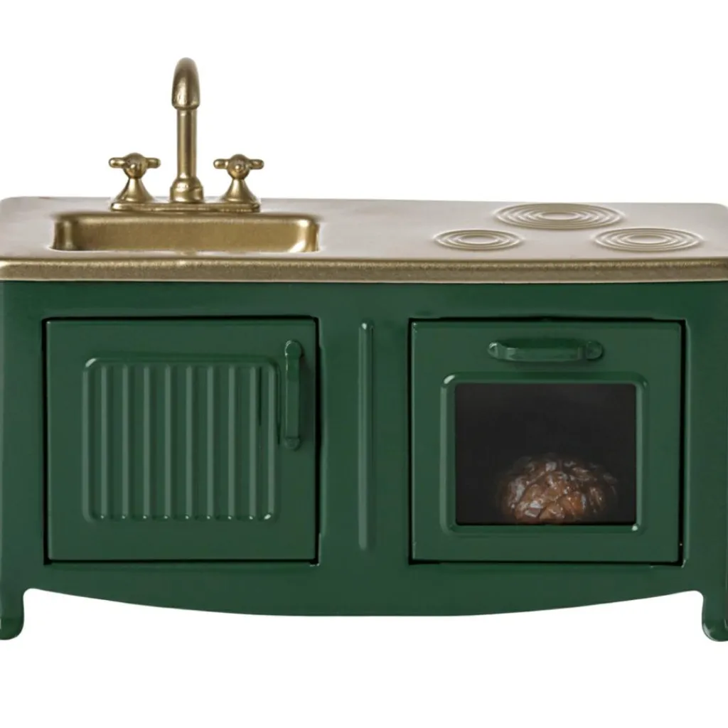 New Meuble de cuisine vert foncé Accessoires Pour Univers De Jeu