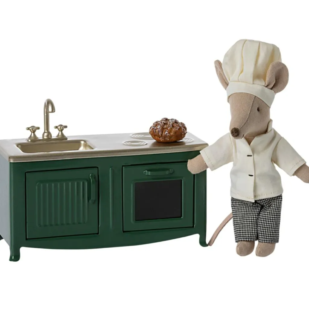 New Meuble de cuisine vert foncé Accessoires Pour Univers De Jeu