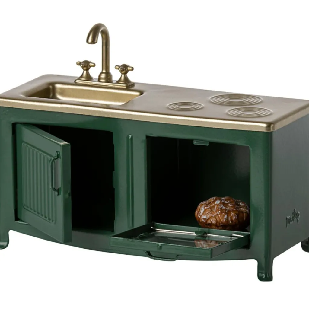 New Meuble de cuisine vert foncé Accessoires Pour Univers De Jeu