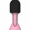 Clearance Microphone Bluethooth avec haut-parleur intégré Glitter rose Micro Karaoké