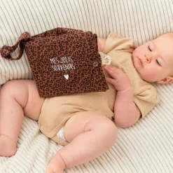 Hot Mini album photo Gaze Léopard Marron (personnalisable) Album Photo Tissu