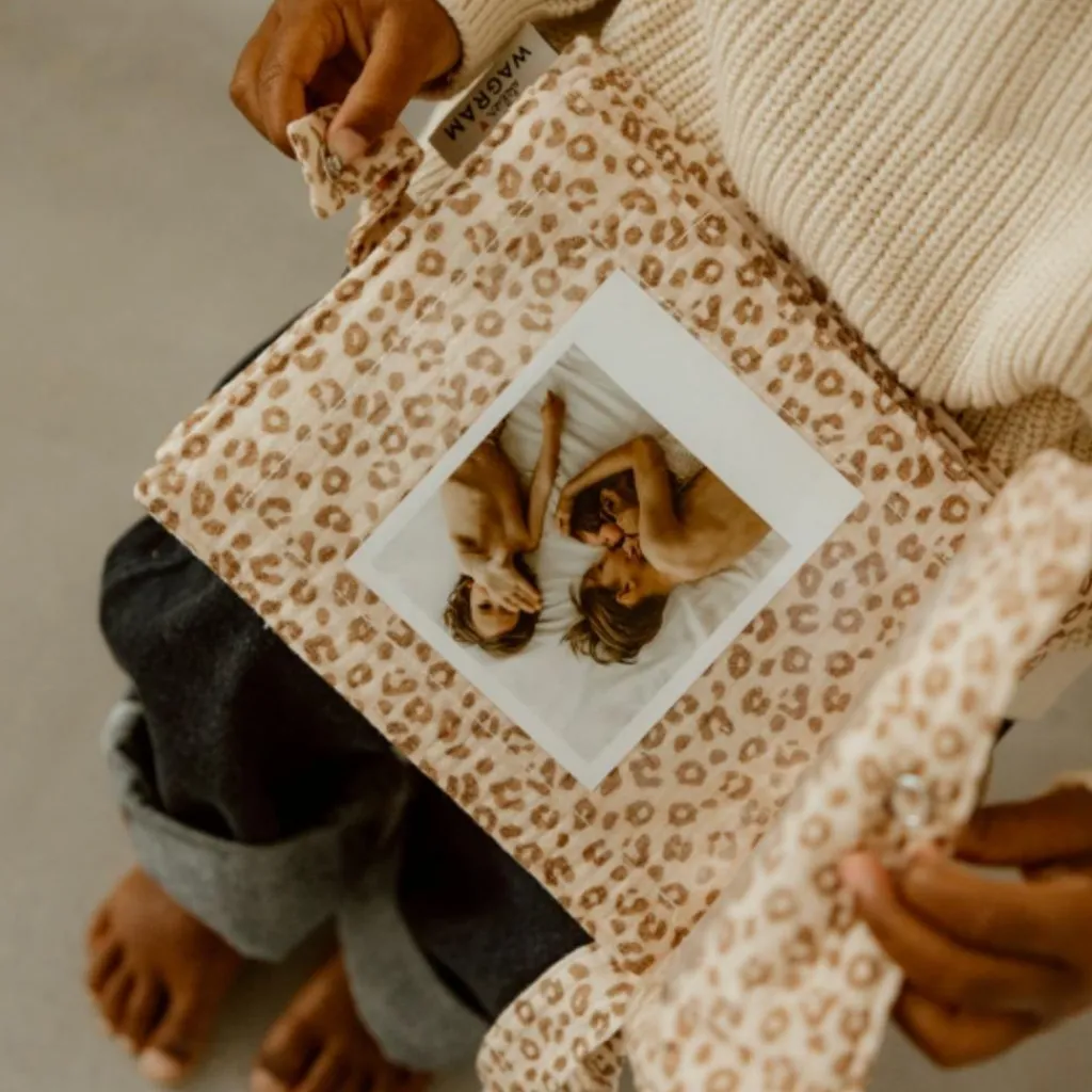 Online Mini album photo Gaze Léopard (personnalisable) Album Photo Tissu