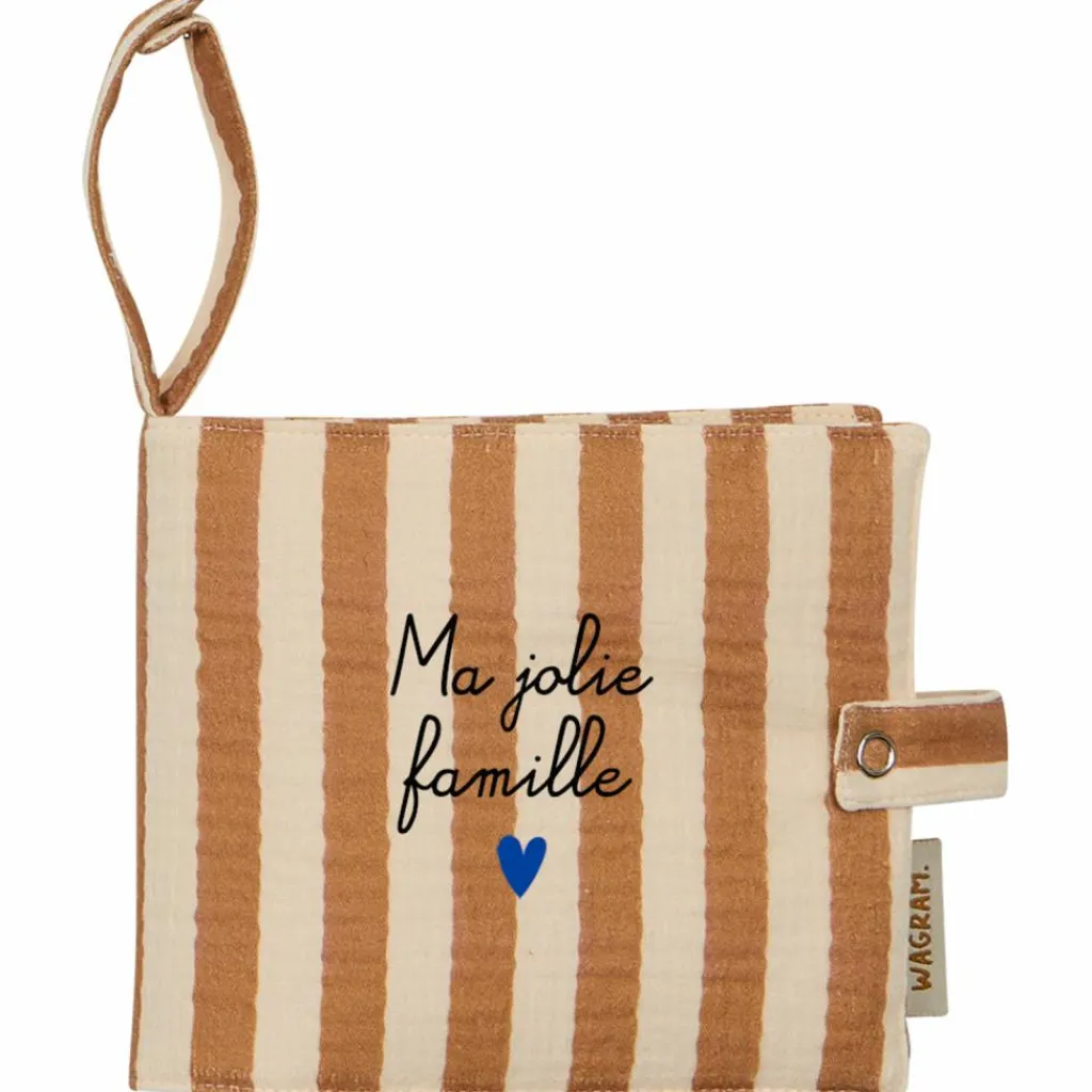 Sale Mini album photo Rayures Larges (personnalisable) Album Photo Tissu