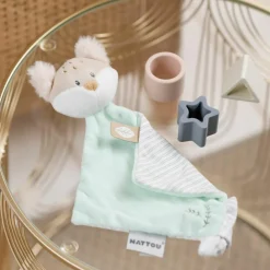 Outlet Mini doudou attache sucette Flo le Renard (19 cm) Doudou Attache Sucette