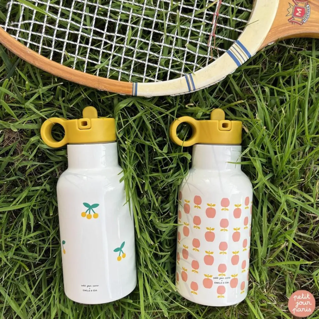 Enfant Petit Jour Paris Mini gourde isotherme cerise Emile et Ida (350 ml)