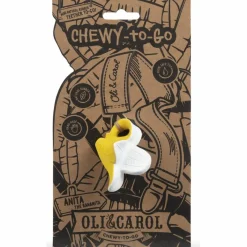 Oli & Carol Mini jouet de dentition en latex Anita la banane Chewy to go