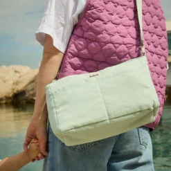 BEBEL Mini organisateur de poussette Sorbet menthe en coton irisé