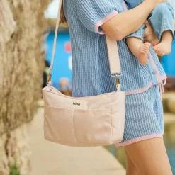 BEBEL Mini organisateur de poussette Sorbet fraise en coton irisé