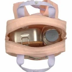 Outlet Mini Sac à dos carré Little Gang Cerise pêche Sac À Dos Bébé