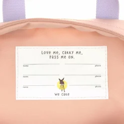 Outlet Mini Sac à dos carré Little Gang Cerise pêche Sac À Dos Bébé