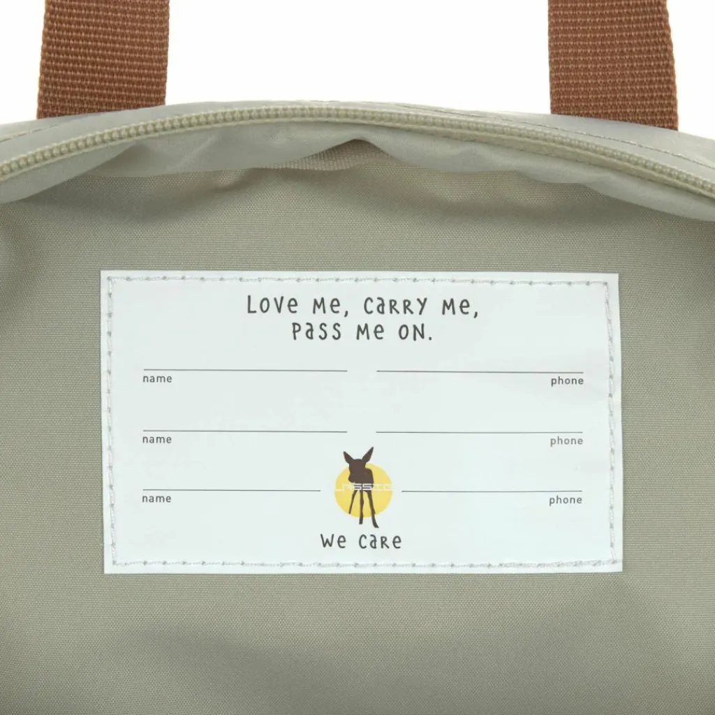 Online Mini sac à dos carré Little Gang khaki clair Sac À Dos Bébé