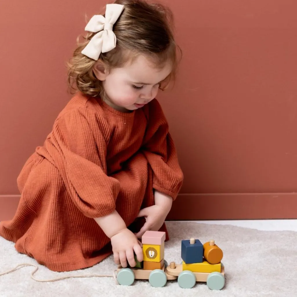 Outlet Mini train des animaux en bois Jeu De Construction