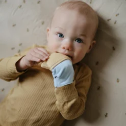 Mushie Mitaine de dentition Sunshine-Baby Blue