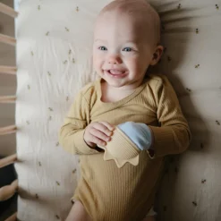 Mushie Mitaine de dentition Sunshine-Baby Blue