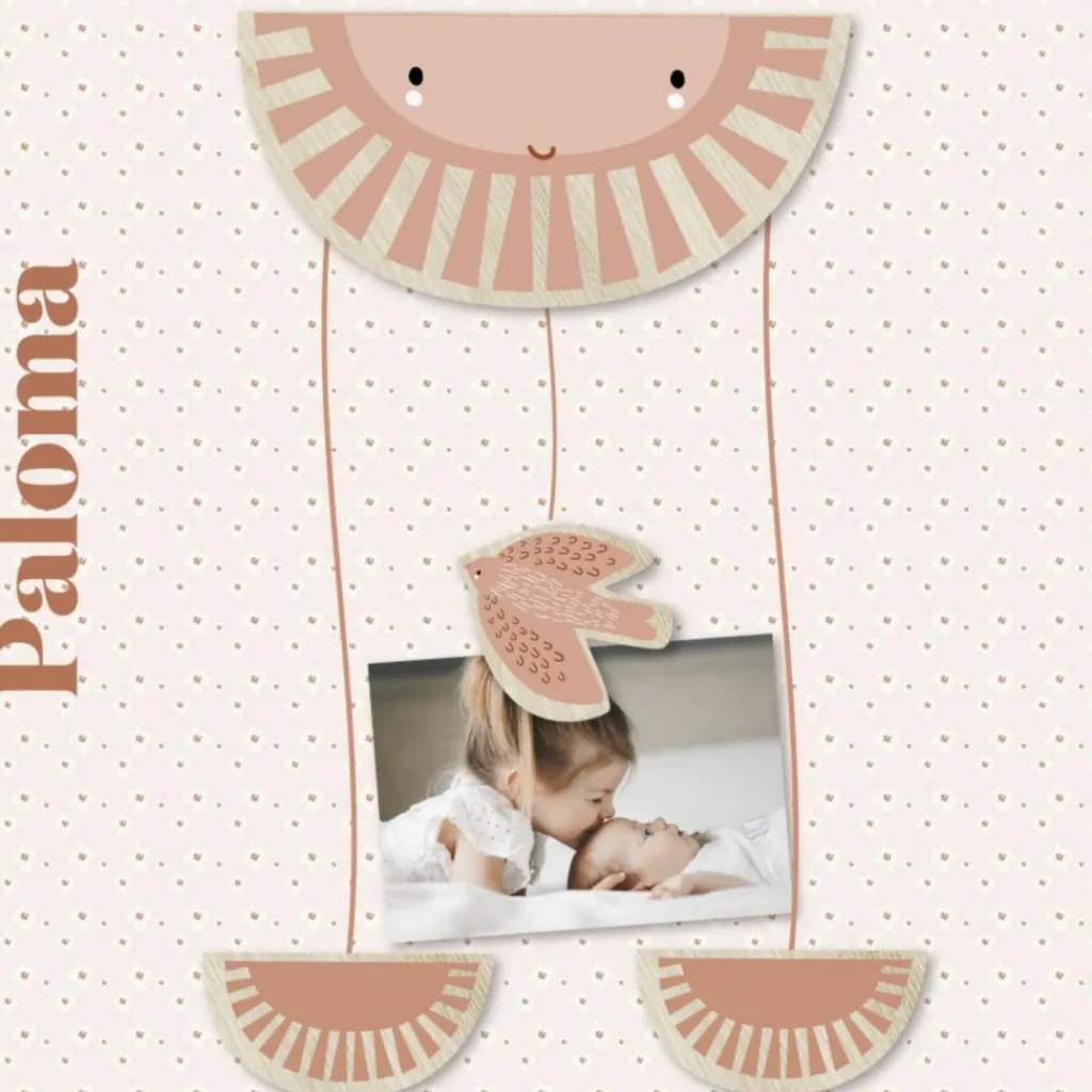 New Mobile décoratif en bois Paloma Mobile Bébé