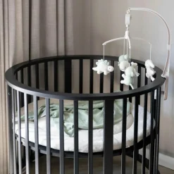 Baby's Only Mobile musical Animals Laurel Green-Warm Linen