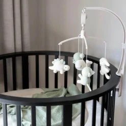 Baby's Only Mobile musical Animals Laurel Green-Warm Linen