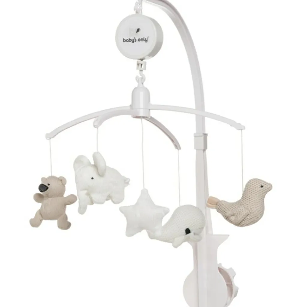 Baby's Only Mobile musical animaux beige