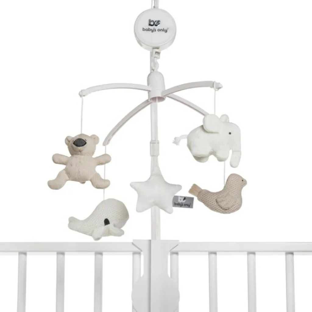 Baby's Only Mobile musical animaux beige