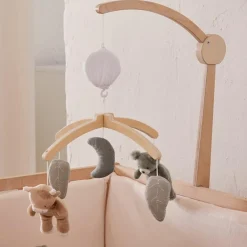 Noukie's Mobile musical avec bras en bois Orso et Fluffy