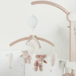 New Mobile musical avec bras en bois Lily et Fluffy Mobile Bébé
