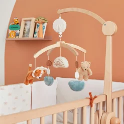 Noukie's Mobile musical en bois Babou & Kendi
