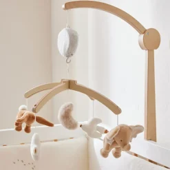 Noukie's Mobile musical en bois Bali, Moka & Snow