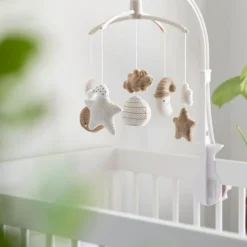 Baby's Only Mobile musical Heaven clay-warm linen