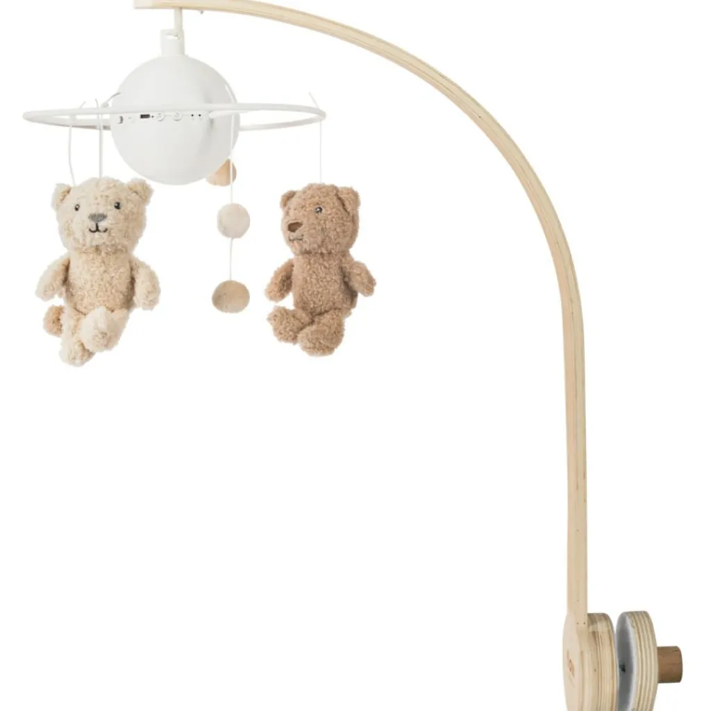 FLOW Mobile pour bébé en bois Lou l'ours