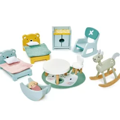 New Mobilier pour maison de poupée Chambre en bois Figurines De Jeu