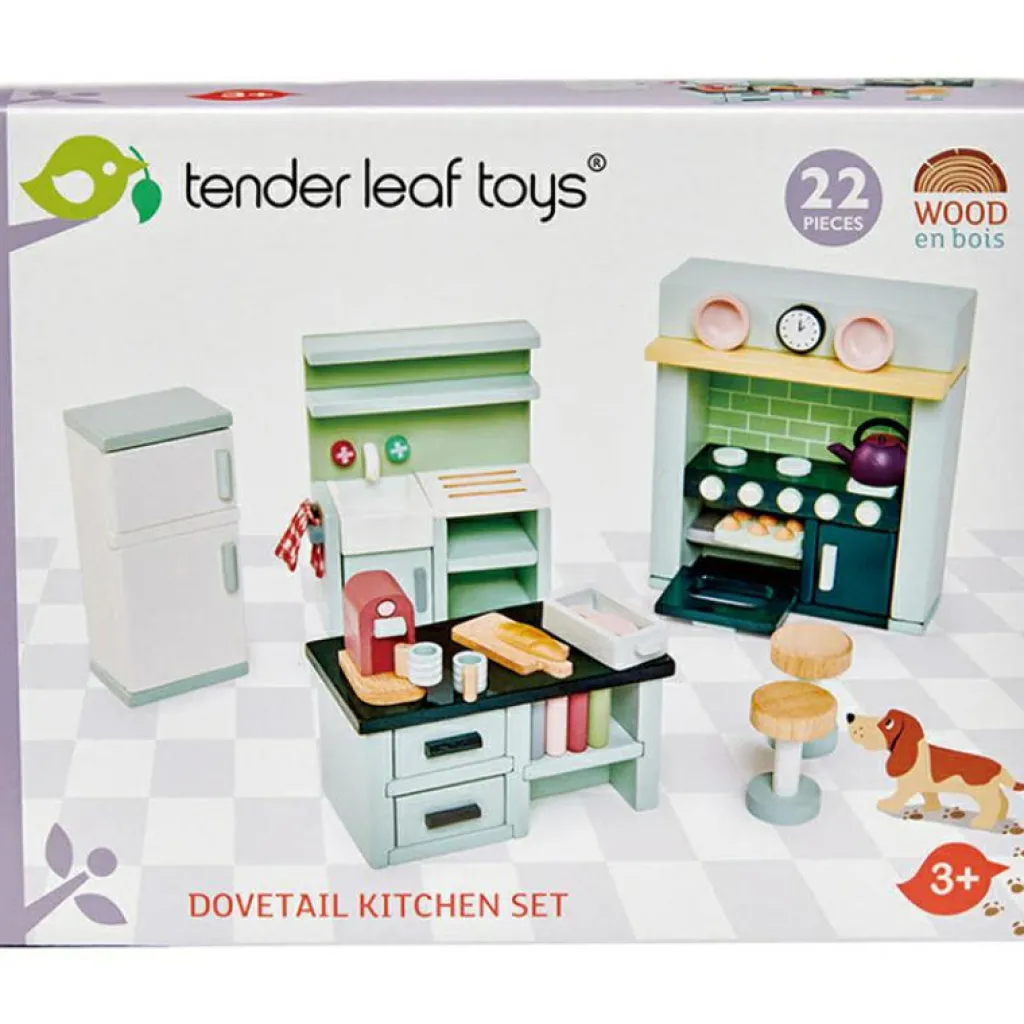 Tender Leaf Mobilier pour poupée Cuisine en bois