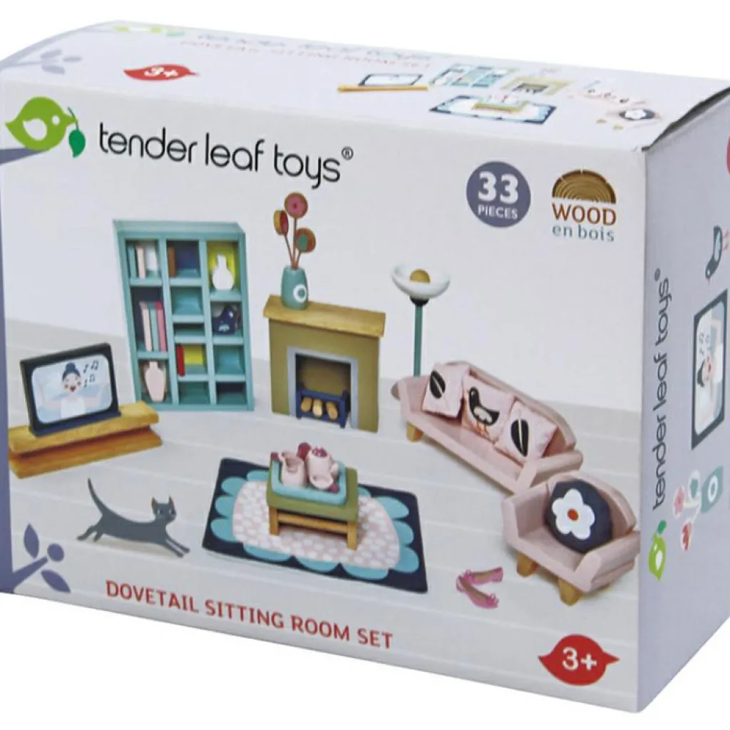 Tender Leaf Mobilier pour poupée Salon en bois