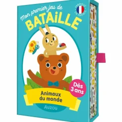 Auzou Editions Mon 1er jeu de bataille animaux du monde