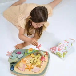 Tender Leaf Mon petit étang avec rochers en bois