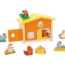 New Mon premier poulailler en bois Ferme (11 pièces) Figurines De Jeu