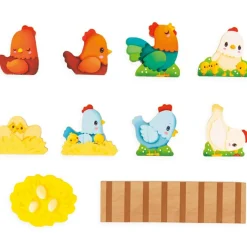 New Mon premier poulailler en bois Ferme (11 pièces) Figurines De Jeu