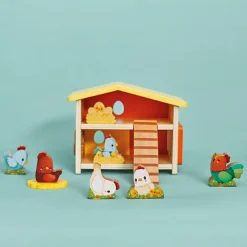 New Mon premier poulailler en bois Ferme (11 pièces) Figurines De Jeu