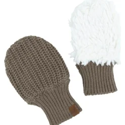 Discount Moufles bébé en teddy coton bio Soul moka (0-6 mois) Enfant Moufles Enfant