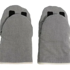 Kaiser Moufles pour poussette en coton bio gris