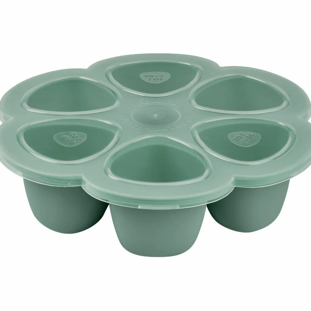 Best Moule de congélation multi portions silicone Sage green (6 x 90 ml) Pots De Conservation