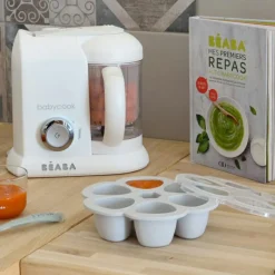 Béaba Moule de congélation multi portions silicone light mist (6 x 150 ml)