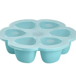 New Moule de congélation multi portions silicone bleu (6 x 90 ml) Pots De Conservation