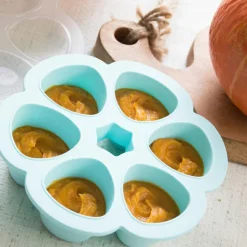 New Moule de congélation multi portions silicone bleu (6 x 90 ml) Pots De Conservation