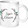 Les Griottes Mug Nounou Fleurs (personnalisable)