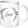 Les Griottes Mug personnalisable Fleurs