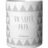 Les Griottes Mug triangles gris (personnalisable)