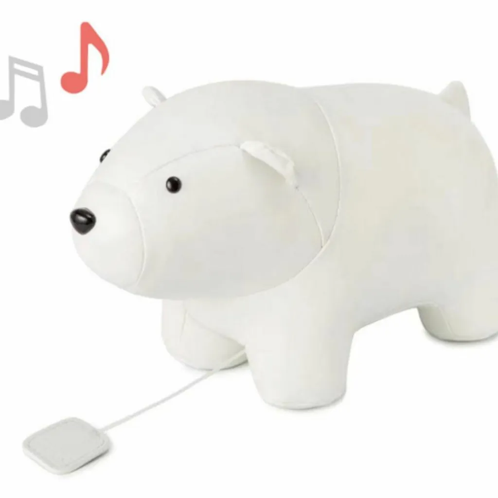 Nathan l'Ours Blanc Les Animaux Musicaux Peluche Musicale
