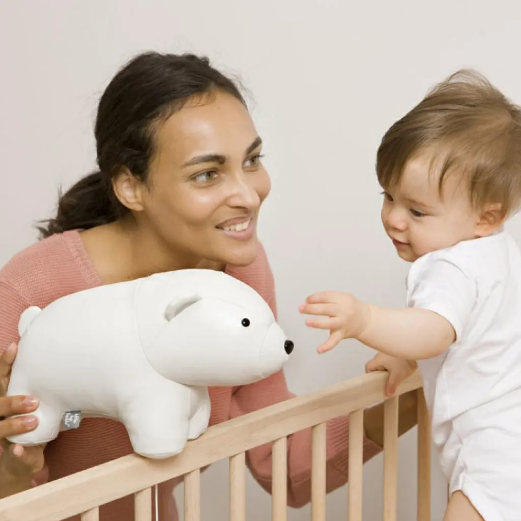 Nathan l'Ours Blanc Les Animaux Musicaux Peluche Musicale