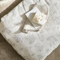 Pasito a pasito Nid d'ange avec capuche Toile de Jouy Cream